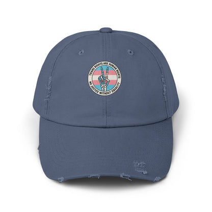Trans Rights Are Human Rights Distressed Dad Hat product