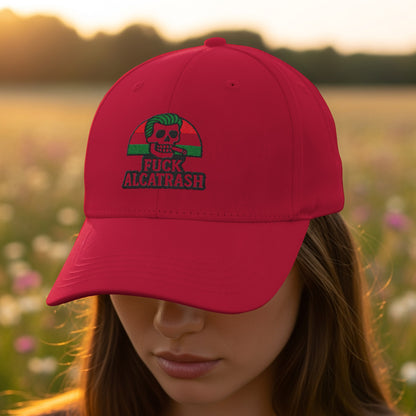 Skull Design Fuck Alcatrash Red Cap Hat product