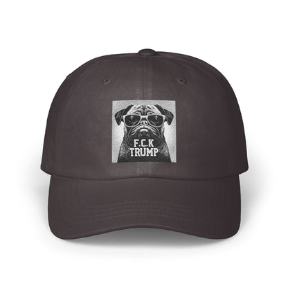 Funny Pug F.CK Trump Embroidered Unisex Hat product type