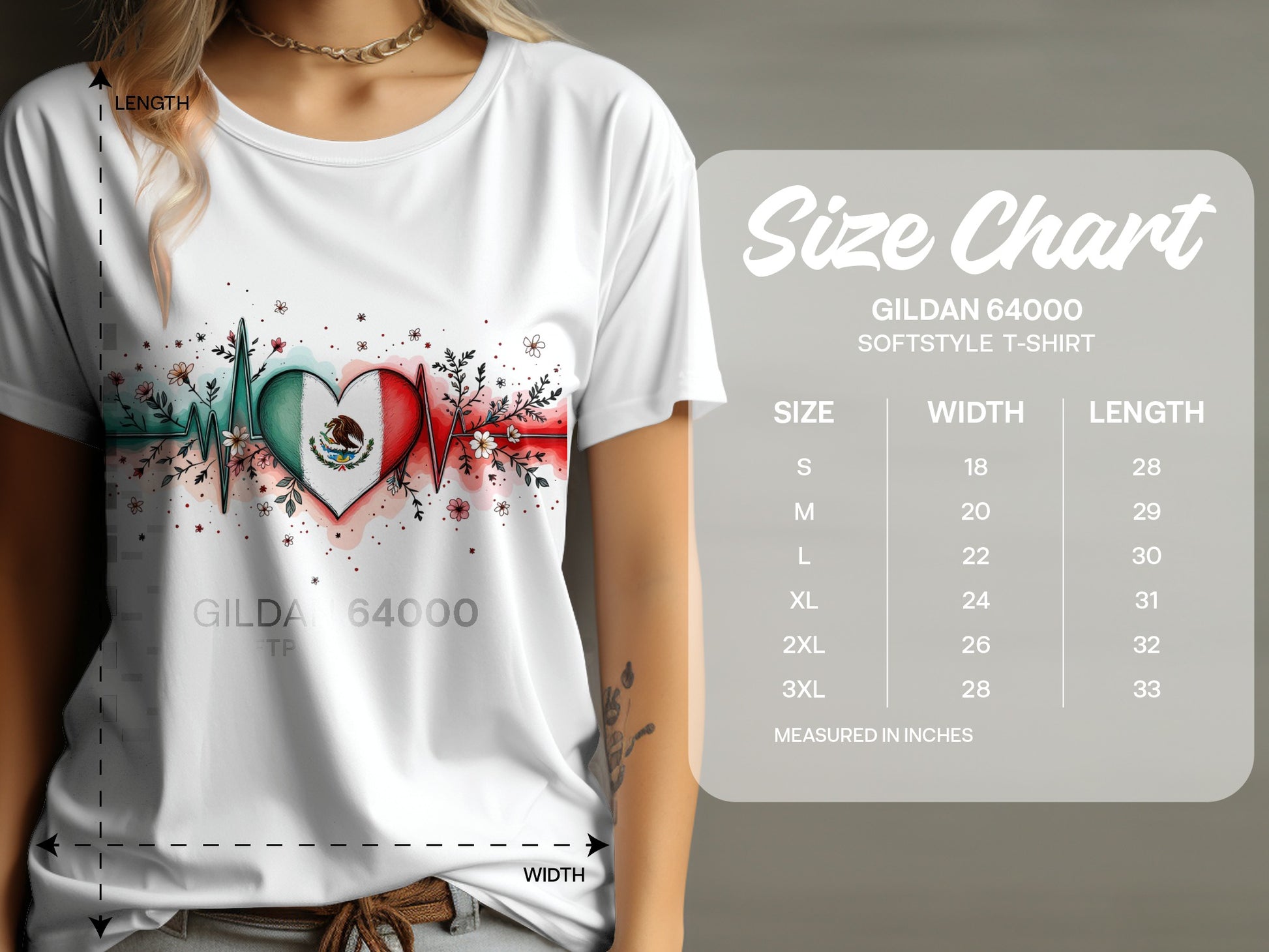 Mexican Heritage Design Gildan 64000 T-Shirt product type