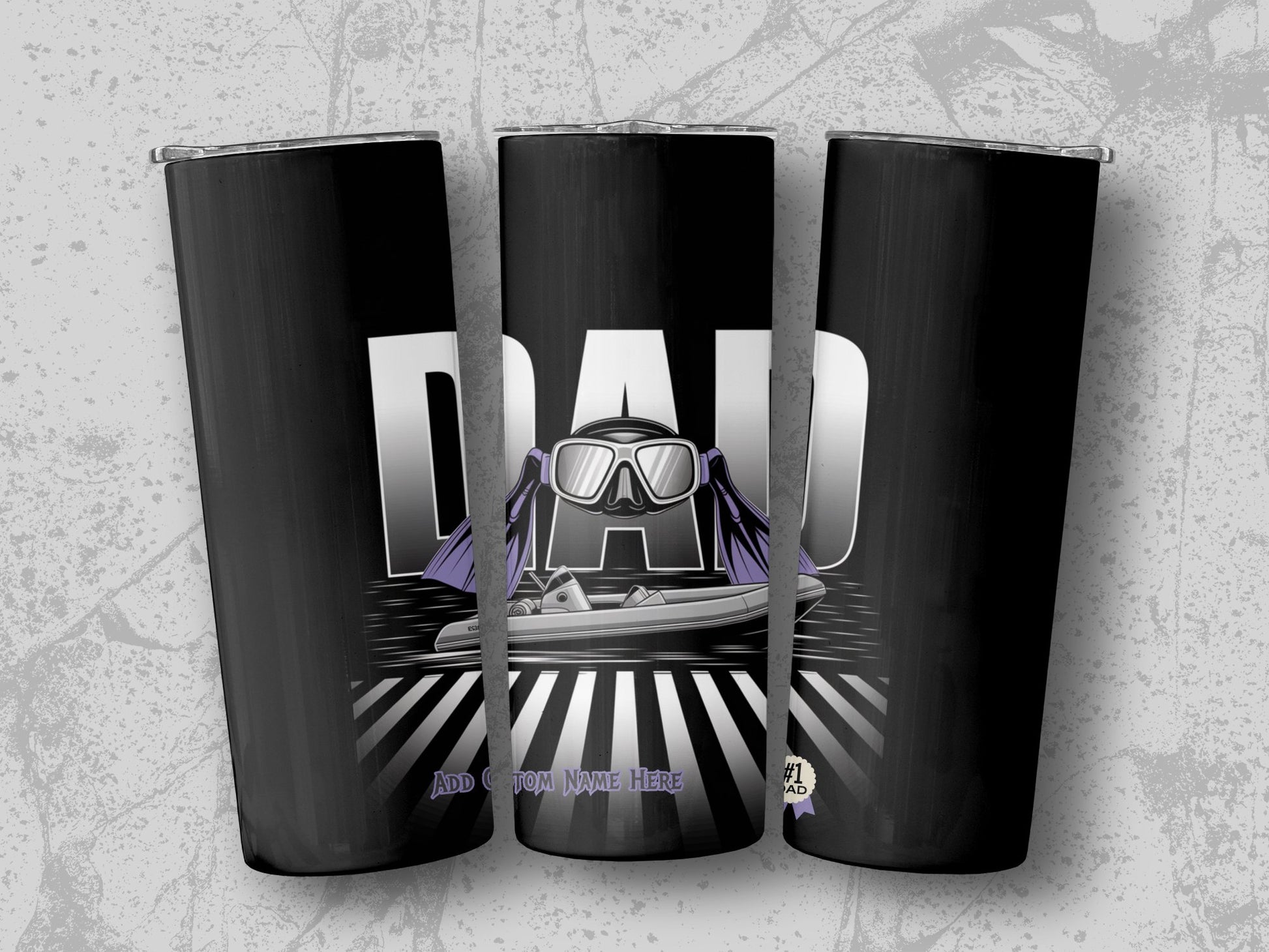 Scuba Diving Dad Graphic Travel Tumbler product