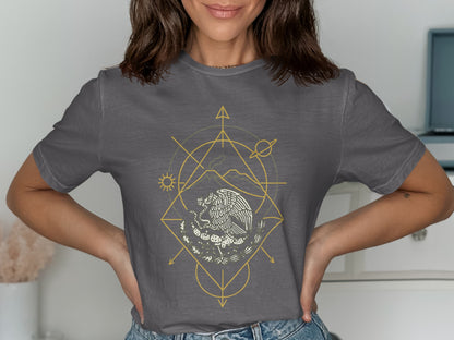 Cosmic Tiger Graphic Print Unisex Casual T-Shirt product type