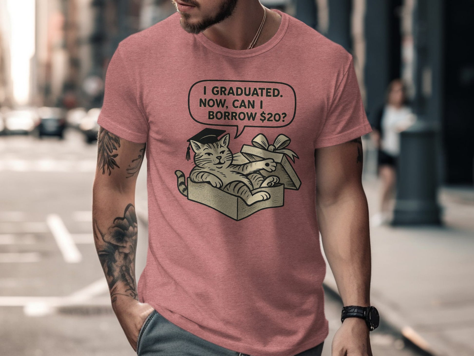 I Graduated Now Can I Borrow 20 Dollars t-shirt product type