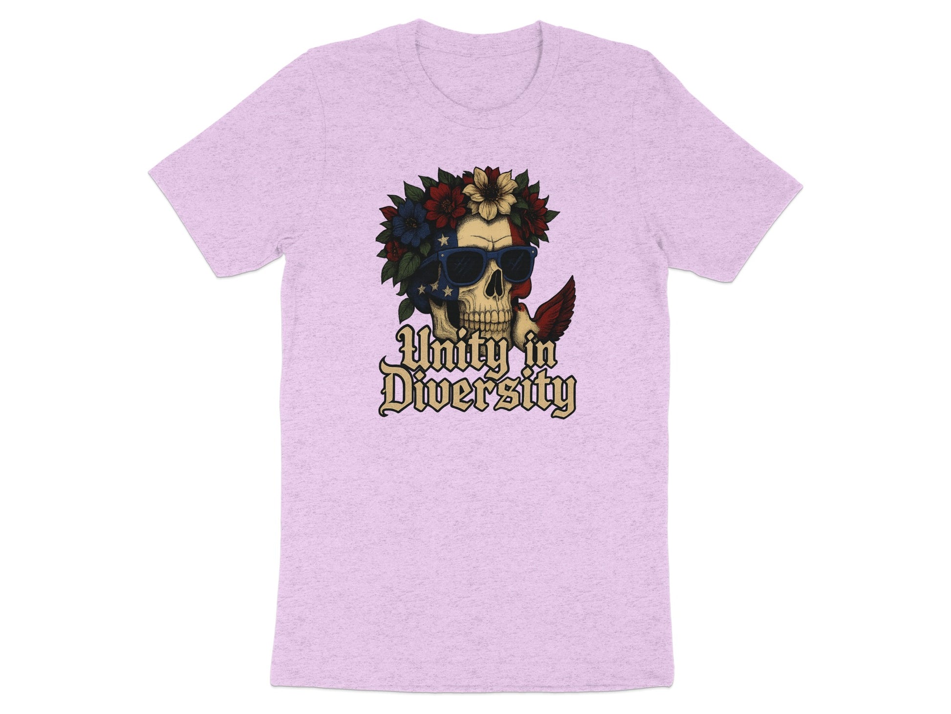 Unity in Diversity Skull Graphic T-Shirt for Fashion