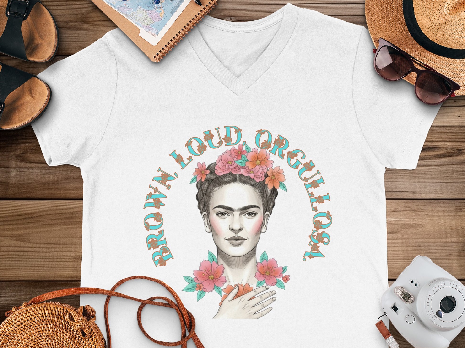 Brown Loud Orgullosa Graphic Casual Wear T-Shirt
