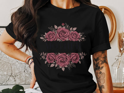 Floral Design Graphic Tee Women Fashion Top product