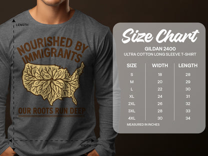 Nourished By Immigrants Long Sleeve T-Shirt