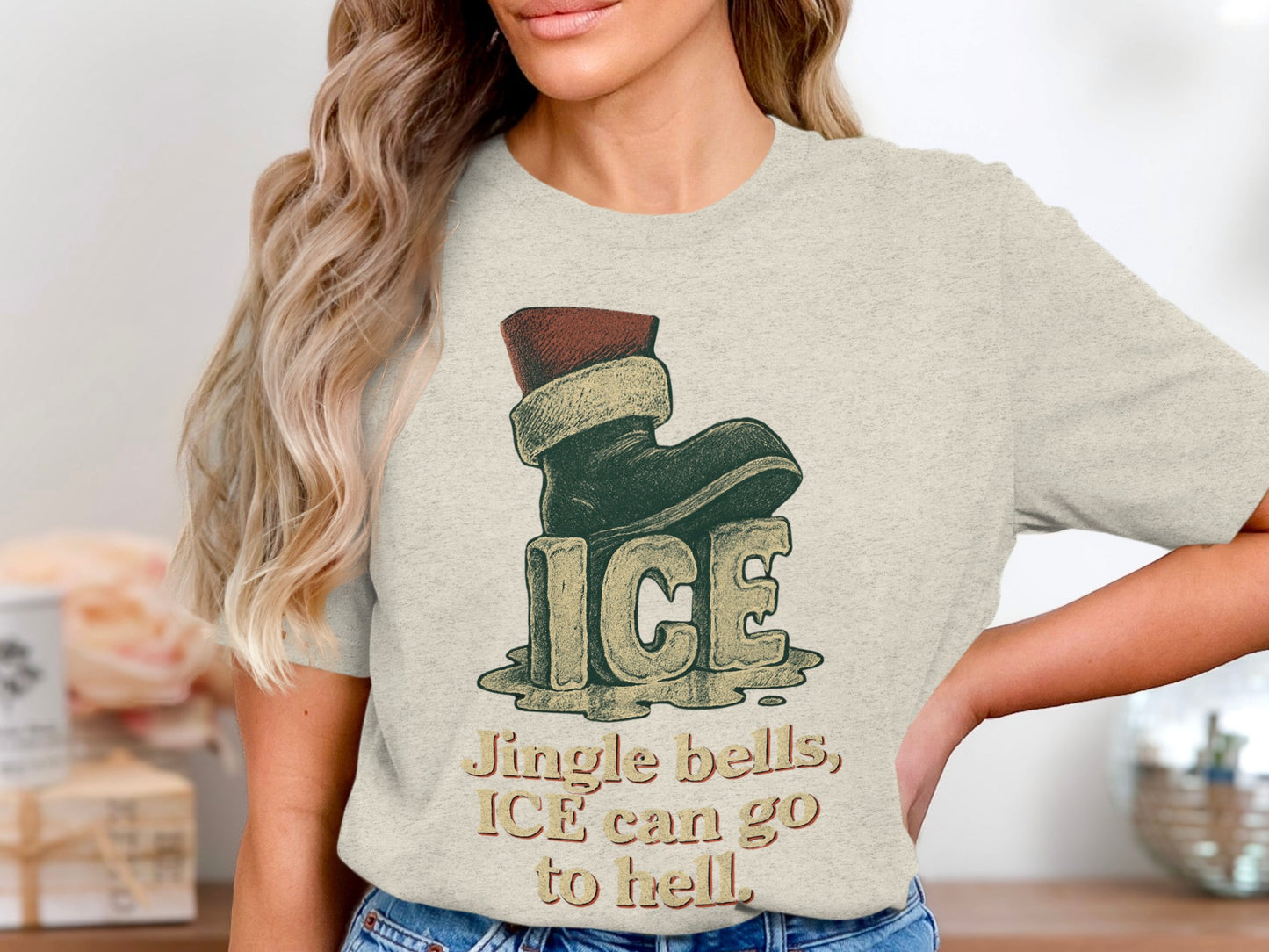 Jingle Bells ICE Can Go to Hell T-shirt