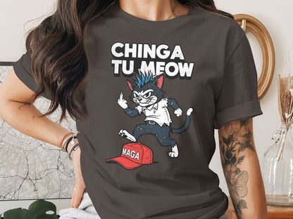 CHINGA TU MEOW Punk Cat MAGA Hat Funny product type