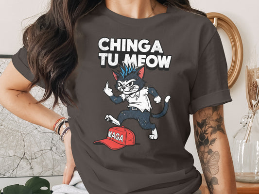 CHINGA TU MEOW Punk Cat MAGA Hat Funny product type
