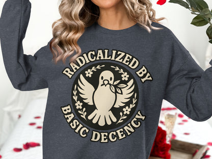 Radicalized by Basic Decency Graphic Shirt product