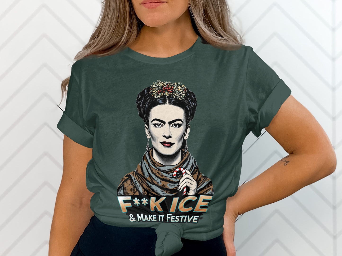 F**k Ice Make It Festive Graphic T-Shirt