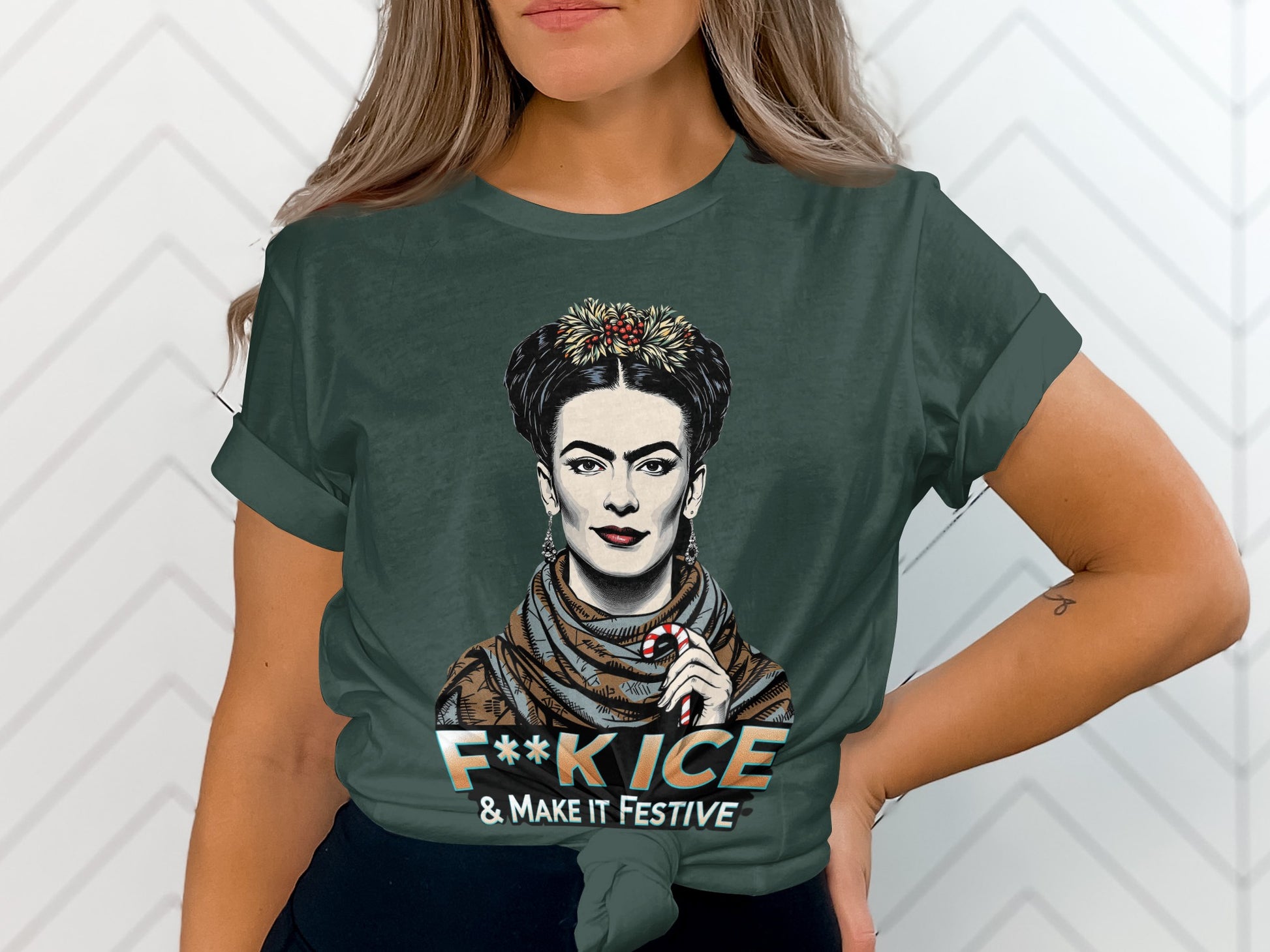 F**k Ice Make It Festive Graphic T-Shirt