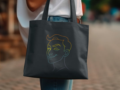 Stylish Line Art Face Design Tote Bag product type
