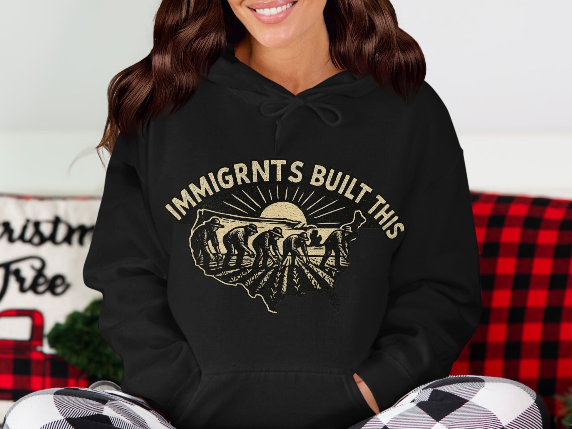 Immigrants Built This Map Hoodie product