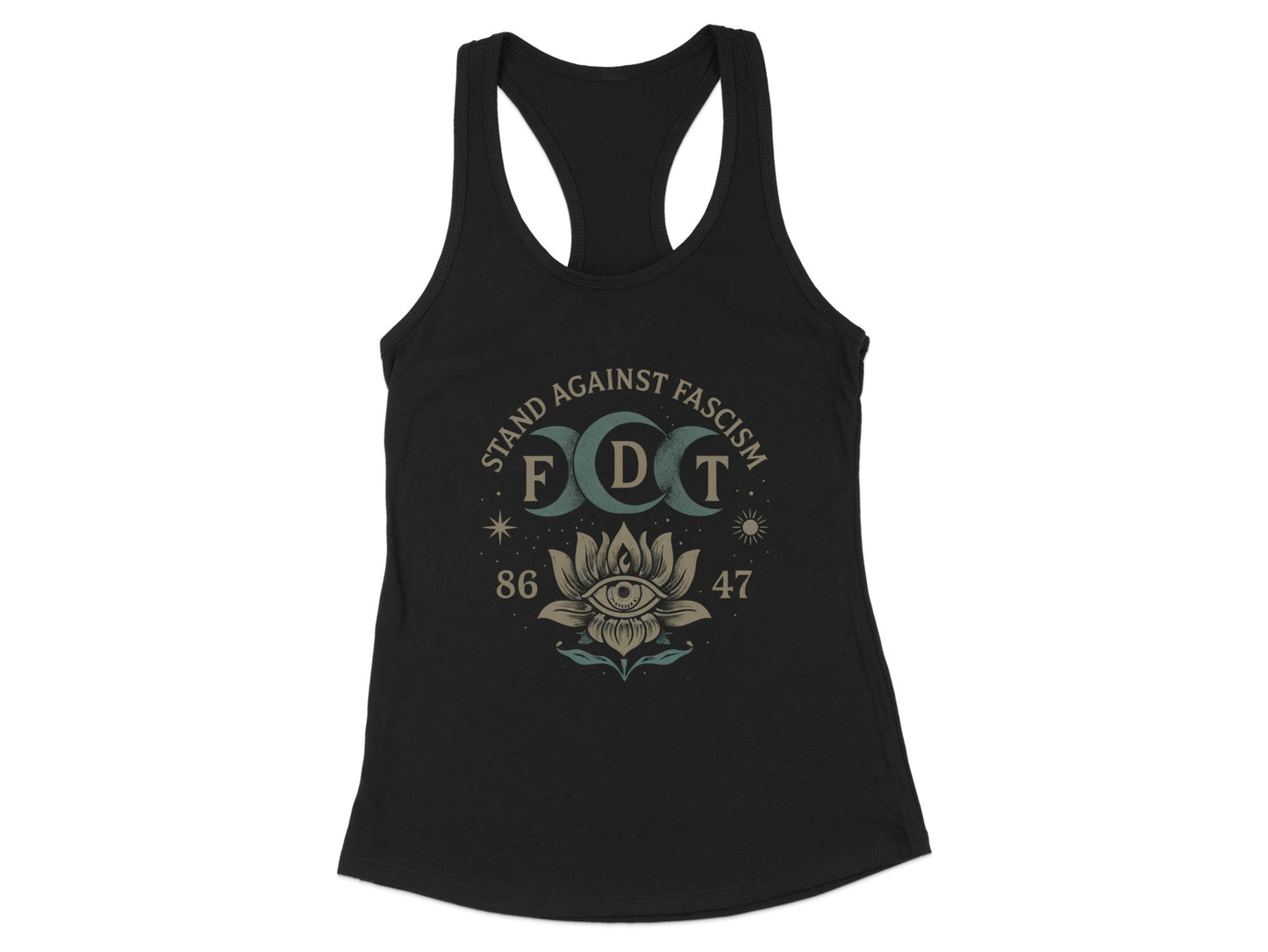 Stand Against Fascism 86 47 Printed Tank Top