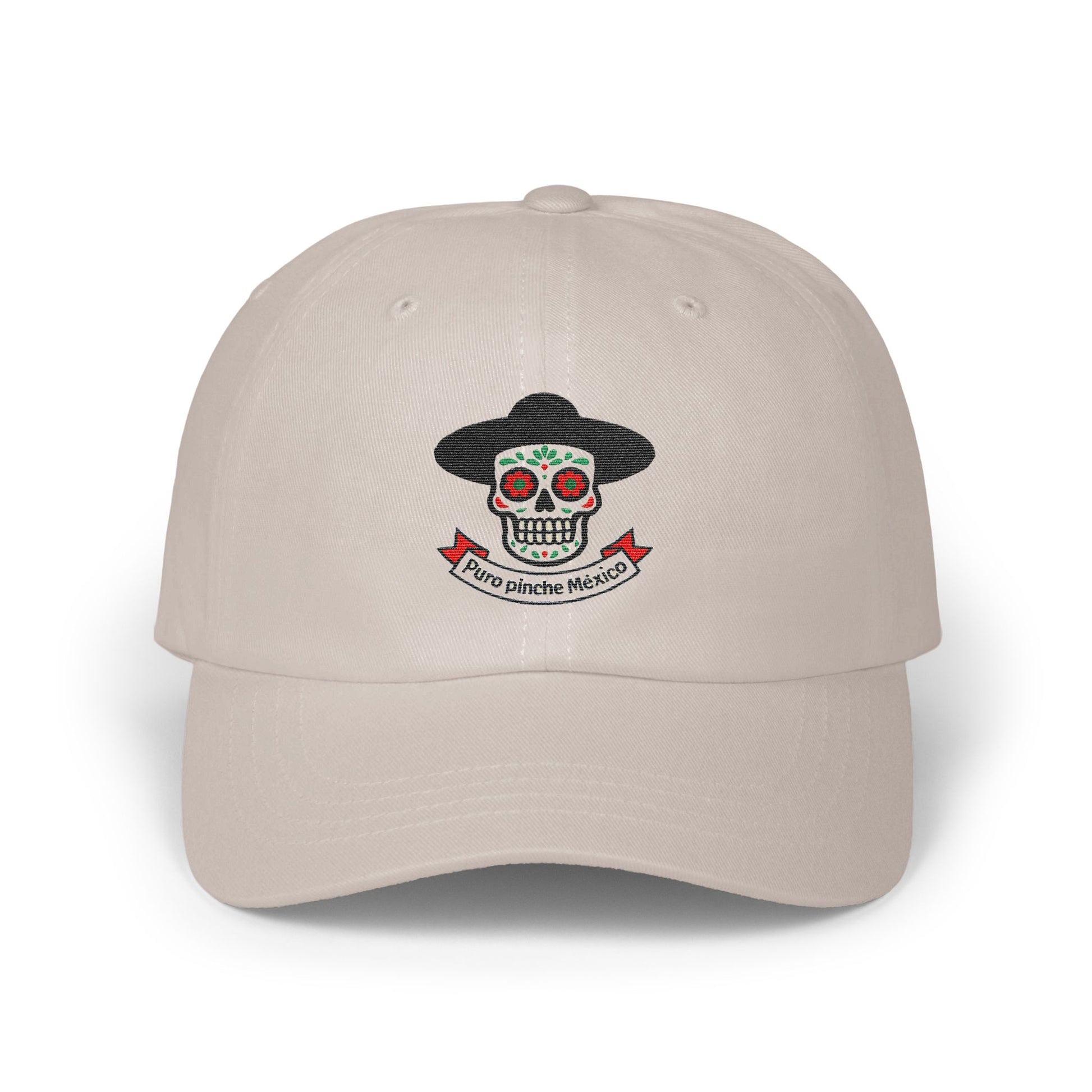 Day of the Dead Skull Design Puro Pinche Mexico Hat product type