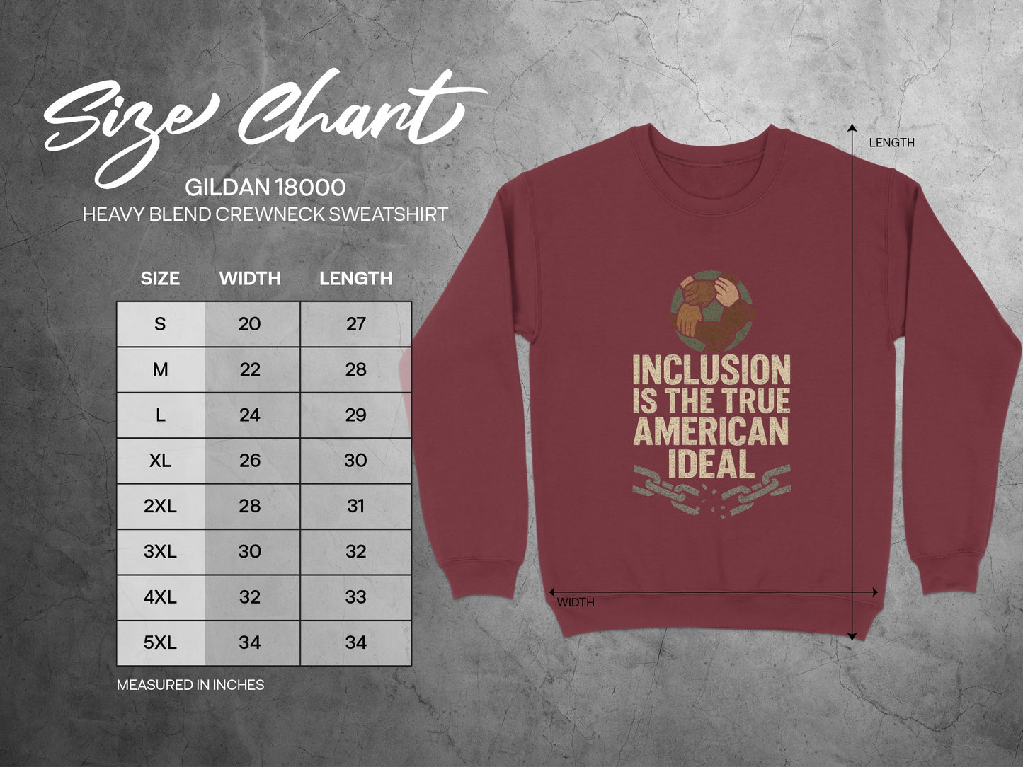 Inclusion is the True American Ideal Sweatshirt product