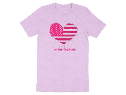Love Is In The Culture Heart Design T-shirt