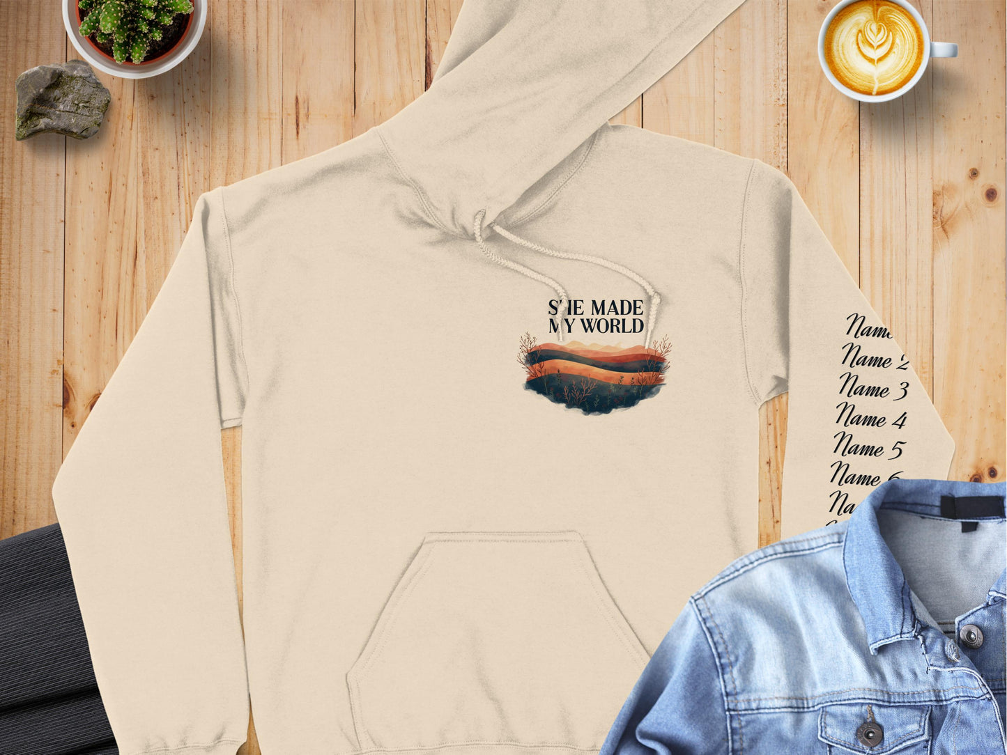 She Made My World Hoodie Product