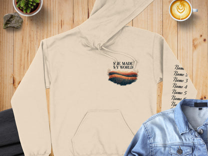 She Made My World Hoodie Product