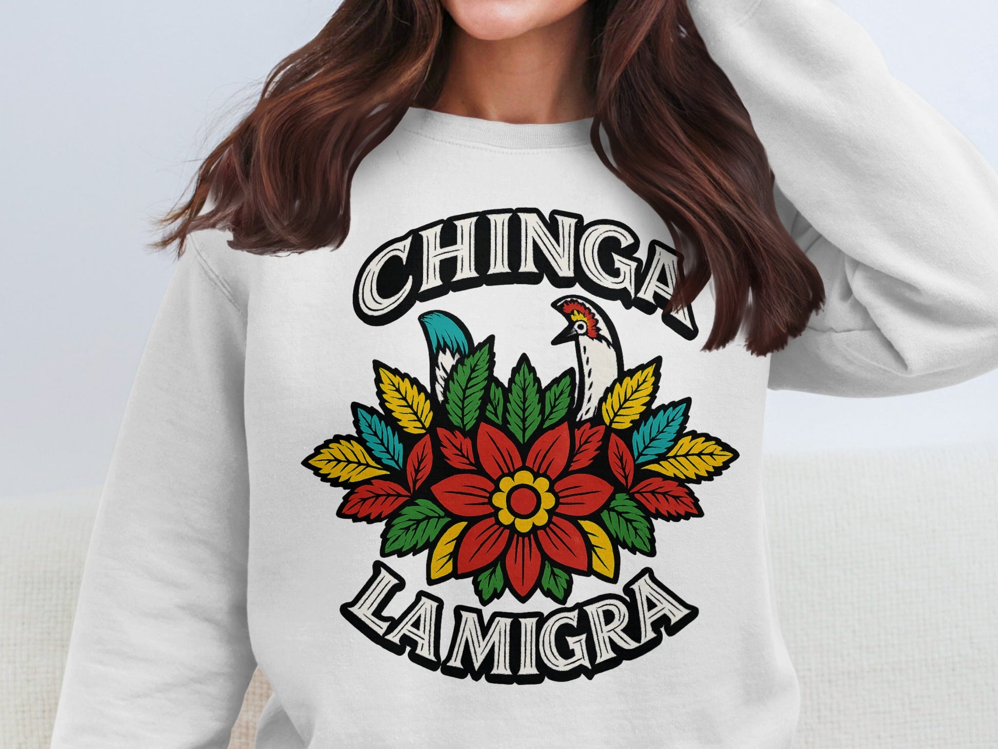 Bold Chingona Flower Graphic Sweatshirt product