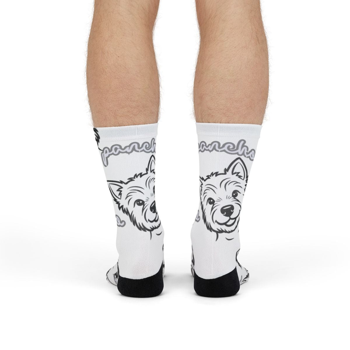 Adorable Dog Face Design Crew Socks for Dog Lovers