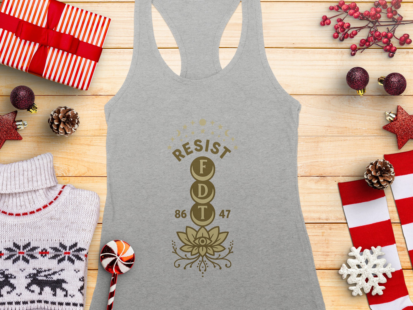 Stylish Resist FDT 86 47 Graphic Tank Top Product