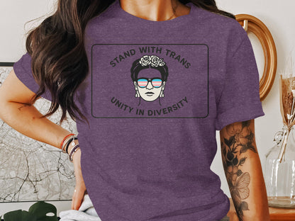 Stand With Trans Unity in Diversity Graphic Tee product