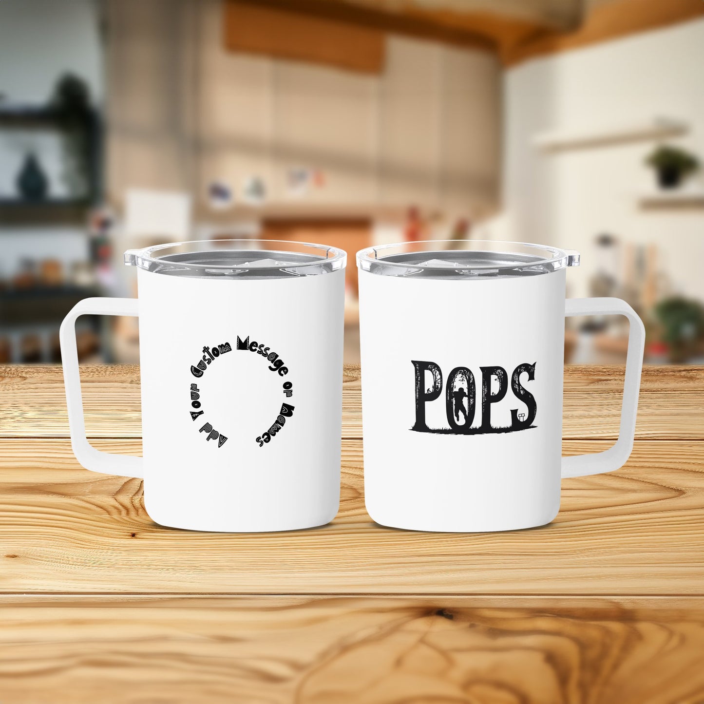 Custom Message Pops Text Design Mug product type
