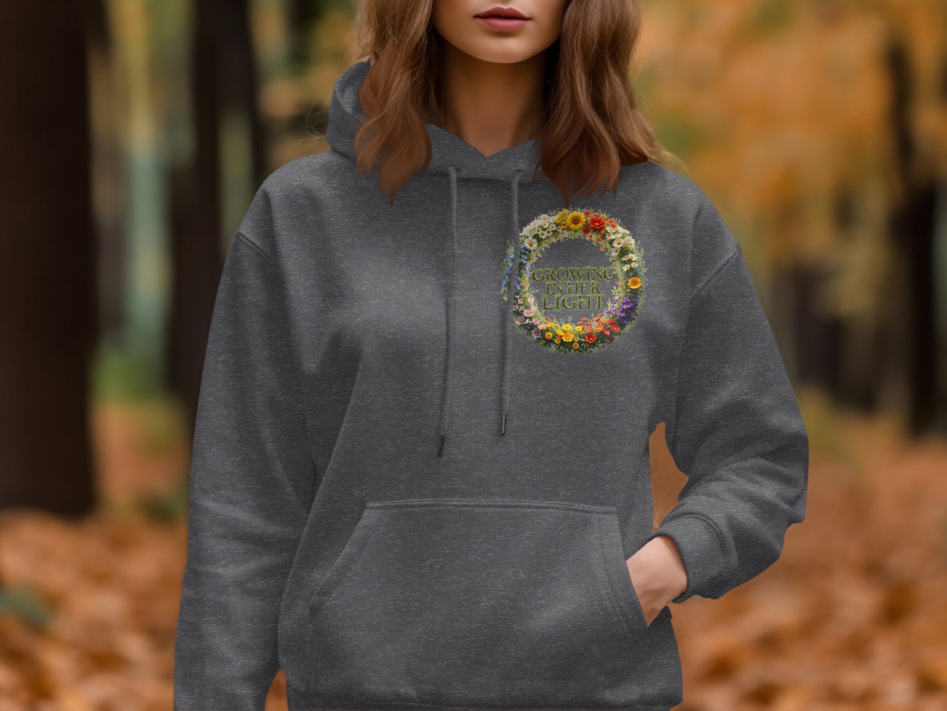 Grow With The Light Design Grey Hoodie product