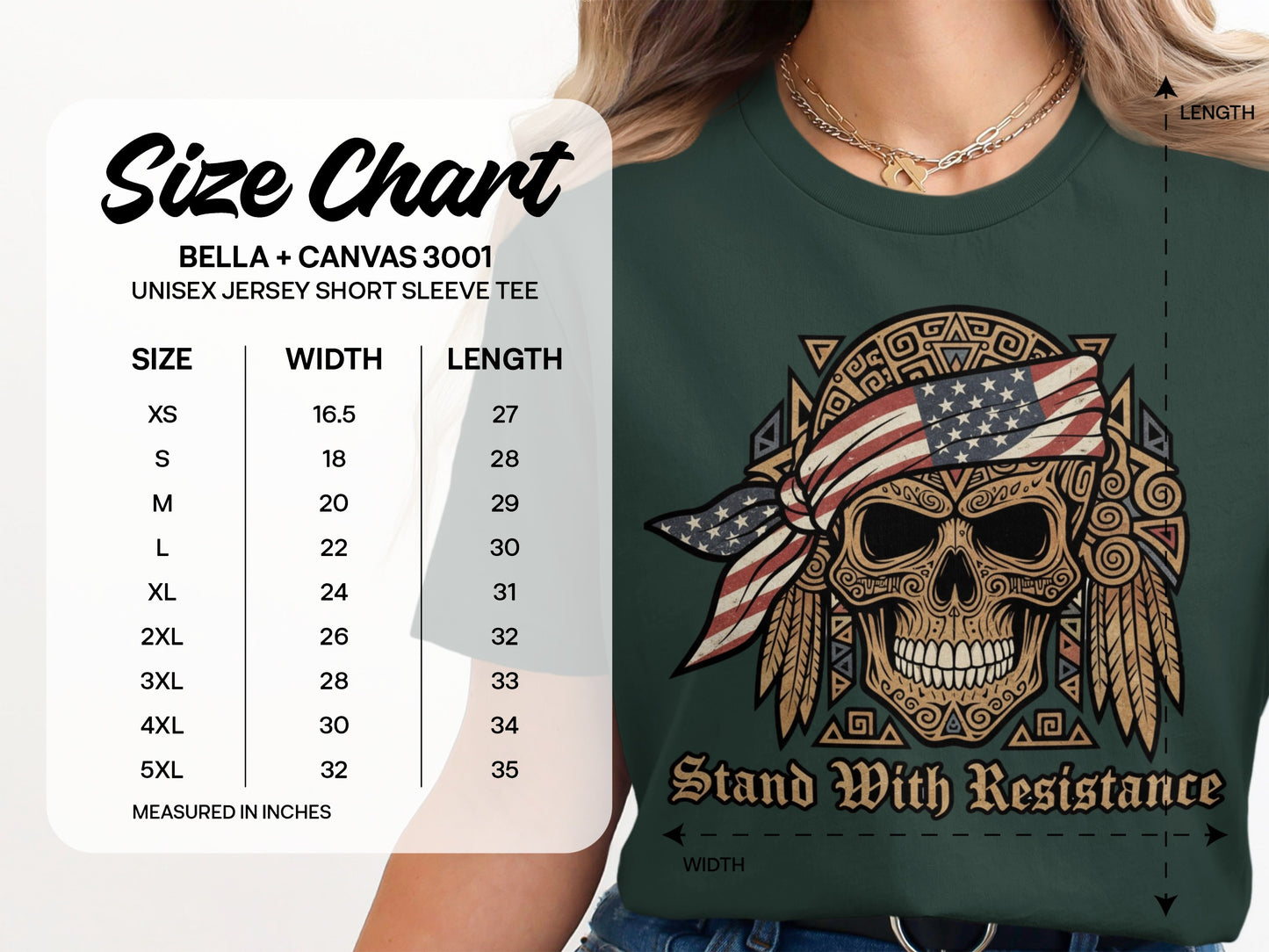 Stand With Resistance Skull Graphic Tee