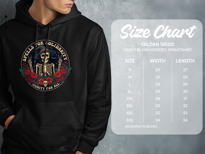 Spells for Solidarity Design Hooded Sweatshirt product