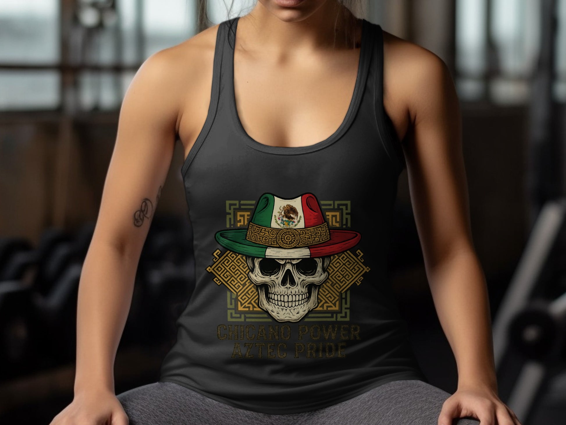 Chicano Power Aztec Pride Graphic Tank Top Product