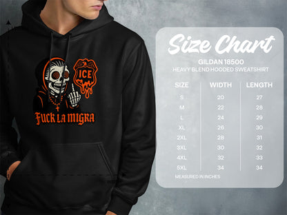 Fuck La Migra Graphic Gildan 18500 Sweatshirt product