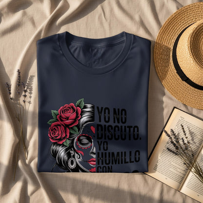 Stylish Yo No Discuto Yo Humillo Skull Art product type