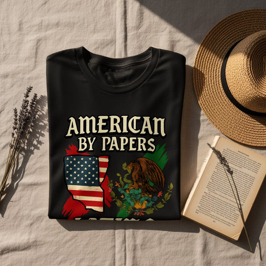 American By Papers Graphic T-shirt Patriotic Tee product