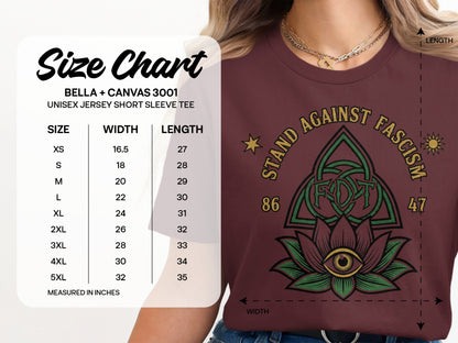 Stand Against Fascism Graphic Tee Shirt