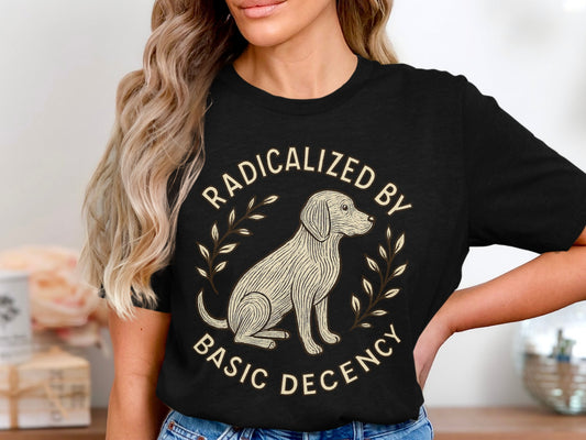 Radicalized by Basic Decency Graphic T-shirt product