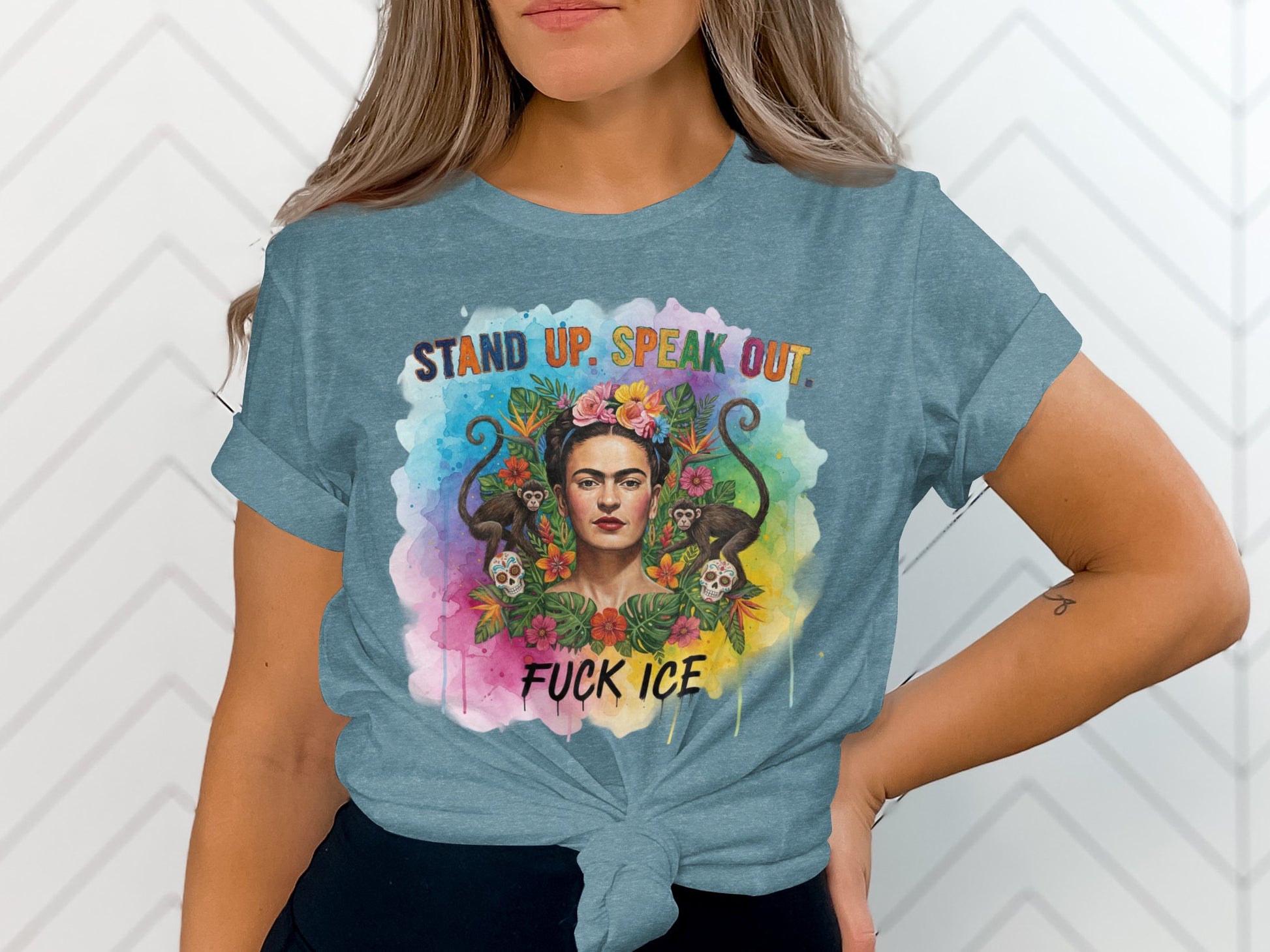 Stand Up Speak Out Fuck ICE T-shirt product type