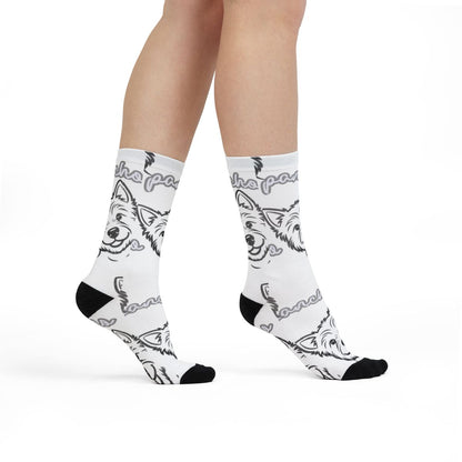 Adorable Cartoon Dog Print Knee-High Socks