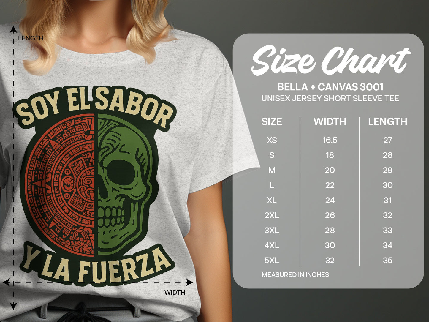Soy El Sabor y La Fuerza Unisex Jersey Short Sleeve Tee product