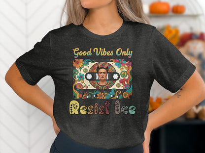 Good Vibes Only Resist Tee Colorful Graphic Shirt product type
