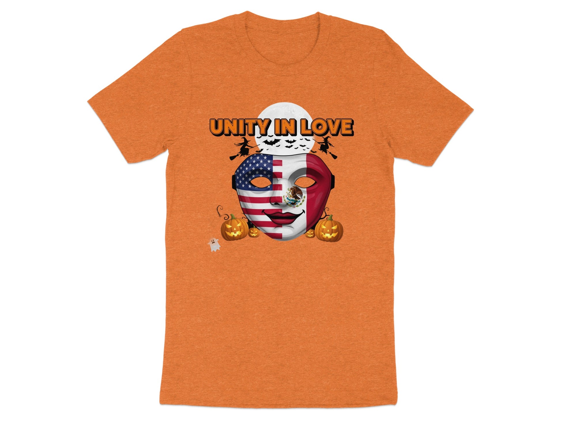 Unity in Love Halloween Theme Graphic T-shirt product type