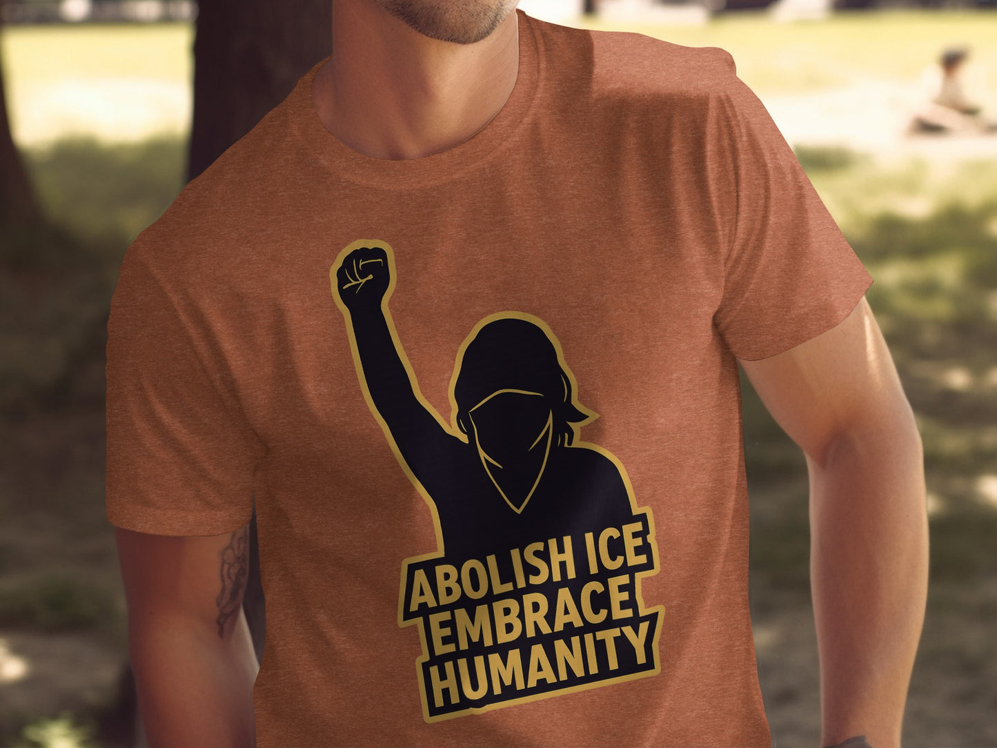 Abolish Ice Embrace Humanity T-Shirt product