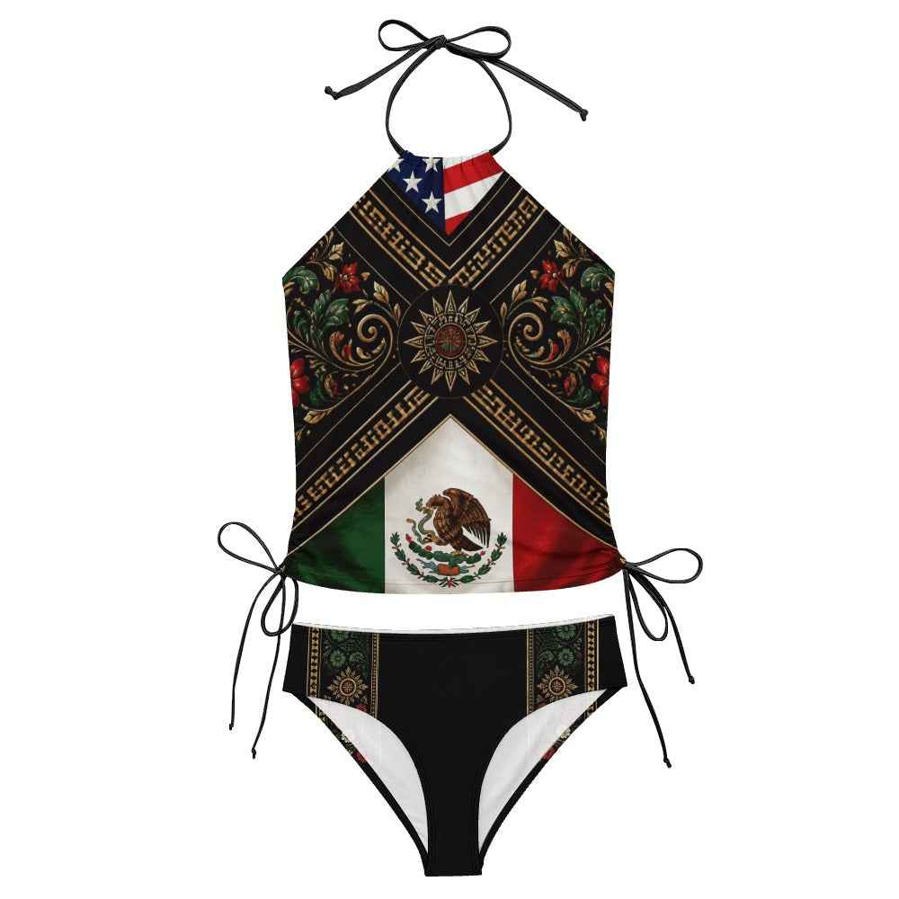 USA & MEXICO Bathing Suit Custom Designs by the Culture For Our Culture Proud AMEXican suimsut