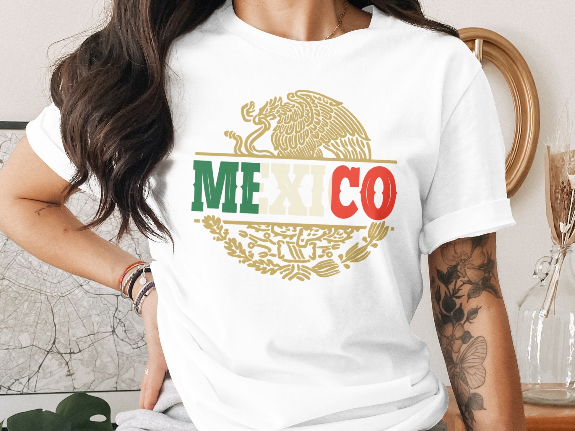 Vintage Style Mexico Print Graphic T-shirt product