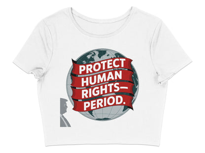 Protect Human Rights Period Graphic Crop Top product