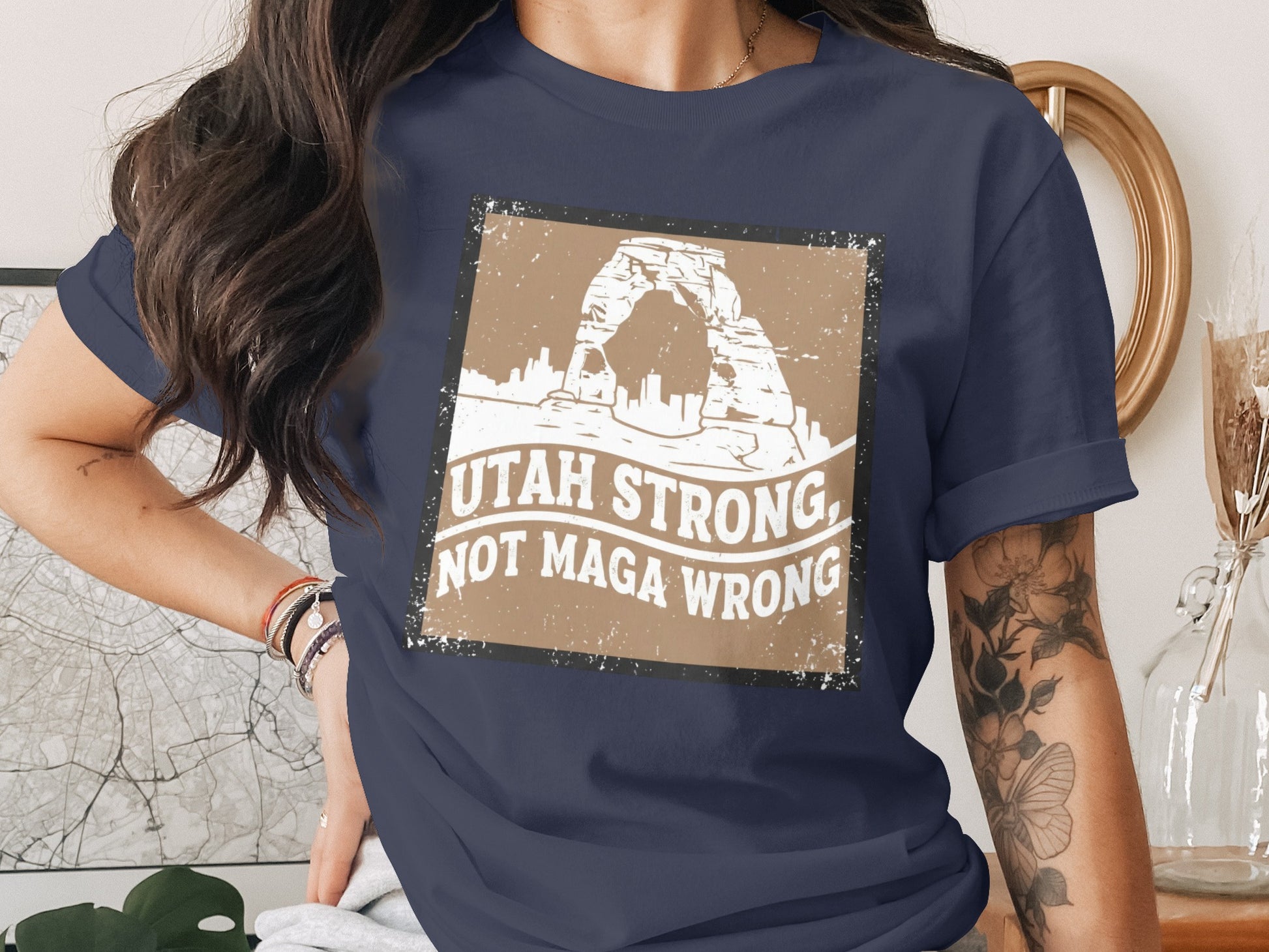 Utah Strong Not Maga Wrong Graphic T-Shirt product