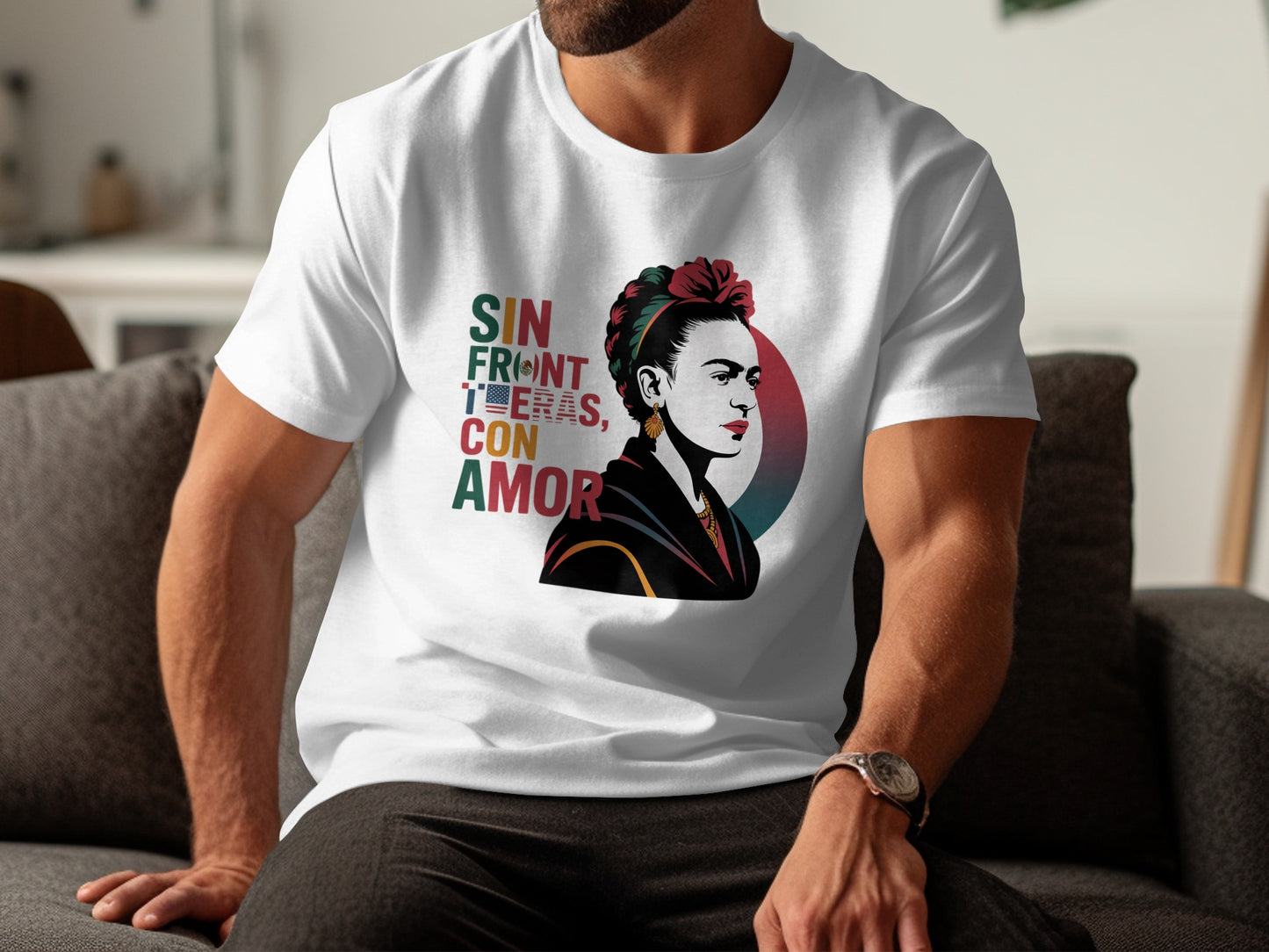 Sin Fronteras Con Amor graphic t-shirt product type